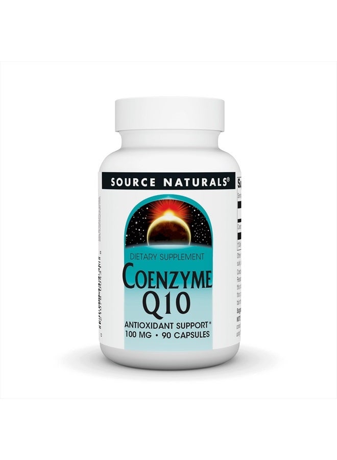Source Naturals Source Natural Coenzyme Q10 Antioxidant Support 100 mg For Heart, Brain, Immunity, & Liver Support - 90 Capsules - Image 1