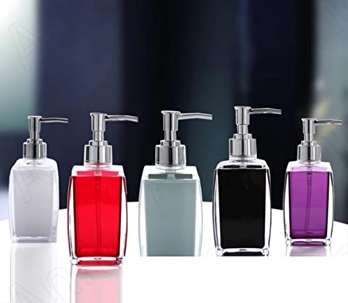 MAX HOME® Ceramic Liquid Dispenser Bottle Handwash Soap/Shampoo/Lotion Dispenser for Bathroom and Kitchen (1 Pc Random Color 400 ml) - Image 2