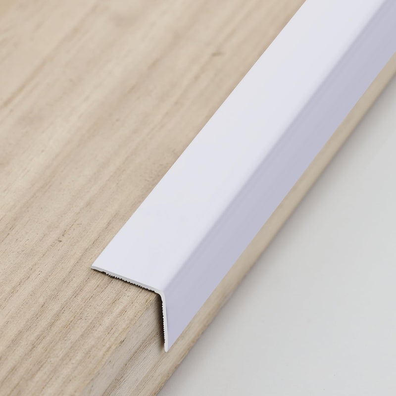 Trimold Aluminum Peel and Stick L Molding Corner Guards with 90 Angle for Wall Door Frame Cabinet Baseboard Protection and Decoration 354in x 08in 3Pcs