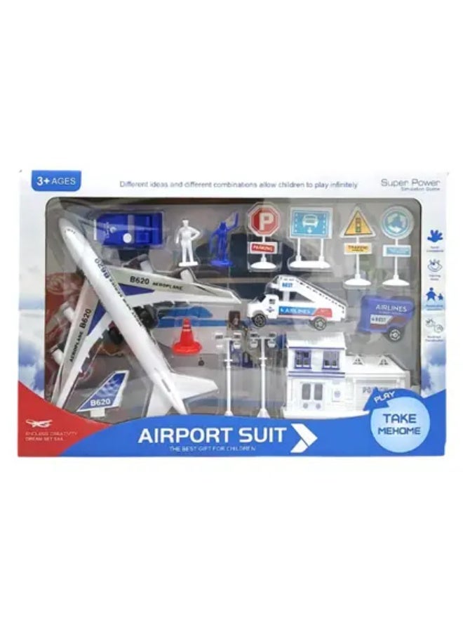 Dreamzon Airport Suit Simulation Playset for Kids (3+ Ages) - Image 1