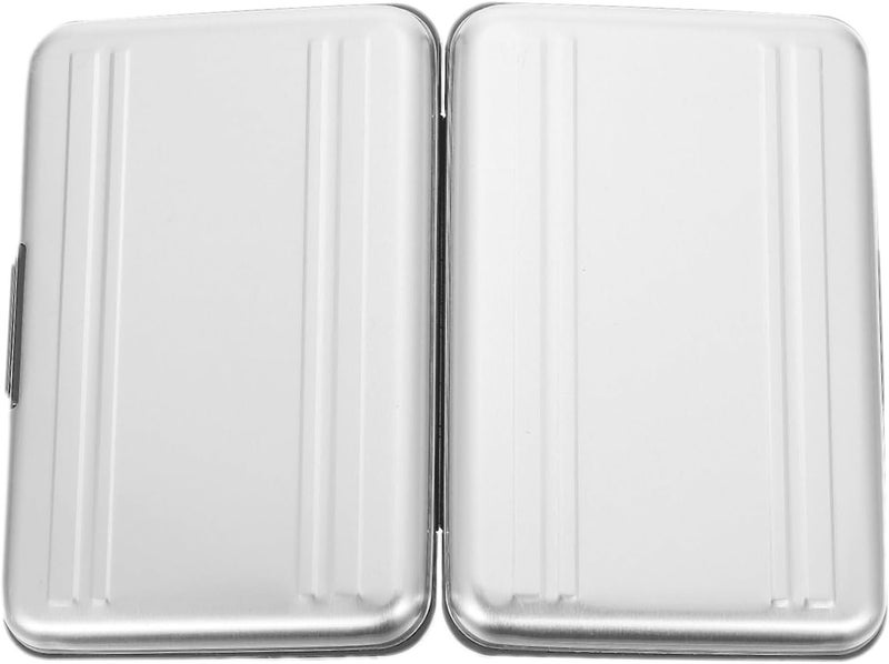 STAHAD Waterproof Memory Card Storage Case Holder with 8 Slots for Micro and Cards, Portable Organizer Box for Photographers and Travelers, Silver Gray - Image 1
