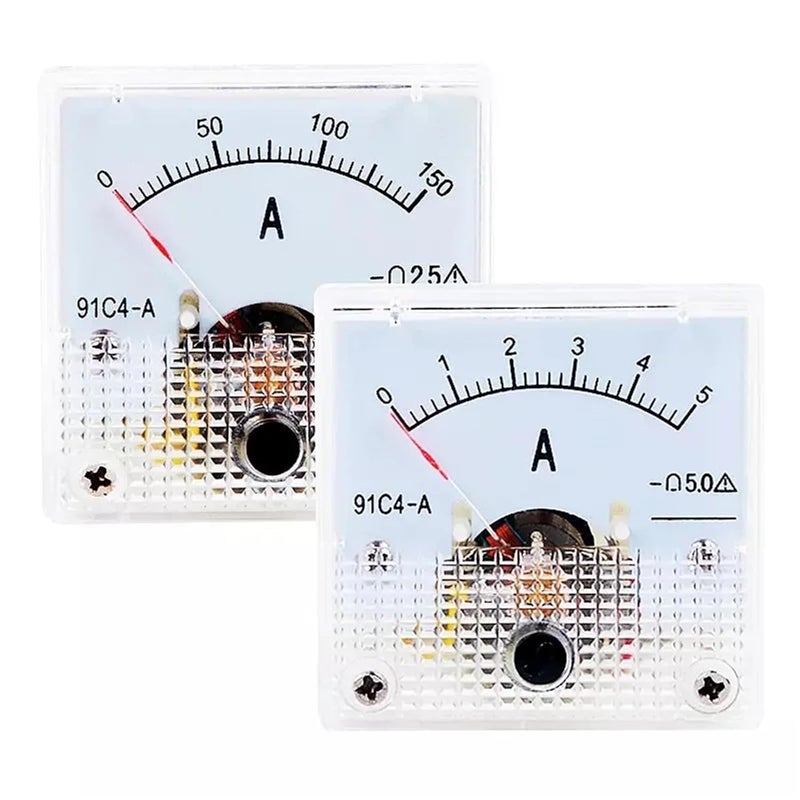 Analog Panel Ammeter DC 0 50mA Mechanical Pointer Current Meter 1A To 500A - Image 3