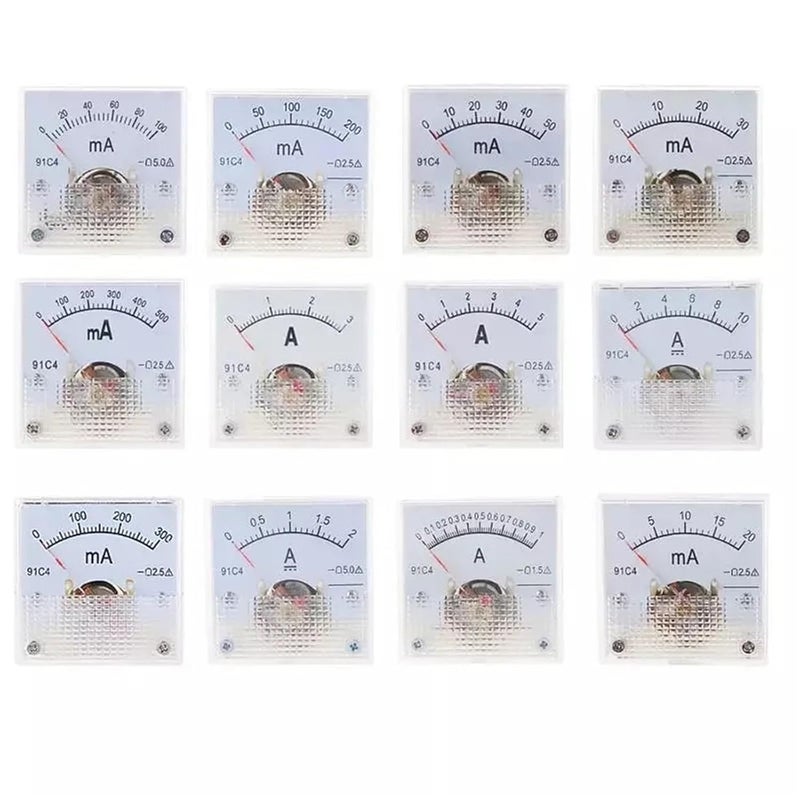 Analog Panel Ammeter DC 0 50mA Mechanical Pointer Current Meter 1A To 500A - Image 4