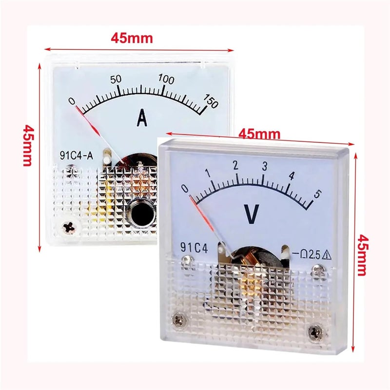 Analog Panel Ammeter DC 0 50mA Mechanical Pointer Current Meter 1A To 500A - Image 5