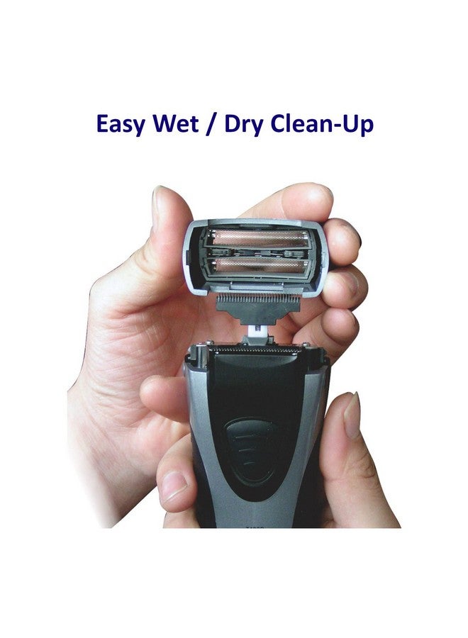 Optimus 50043 Curve Rechargeable Triple Wet Dry Men'S Shaver Black Silver - Image 3