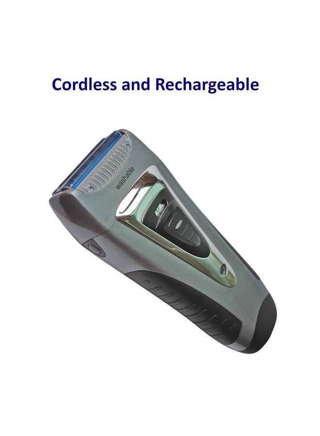 Optimus 50043 Curve Rechargeable Triple Wet Dry Men'S Shaver Black Silver - Image 5