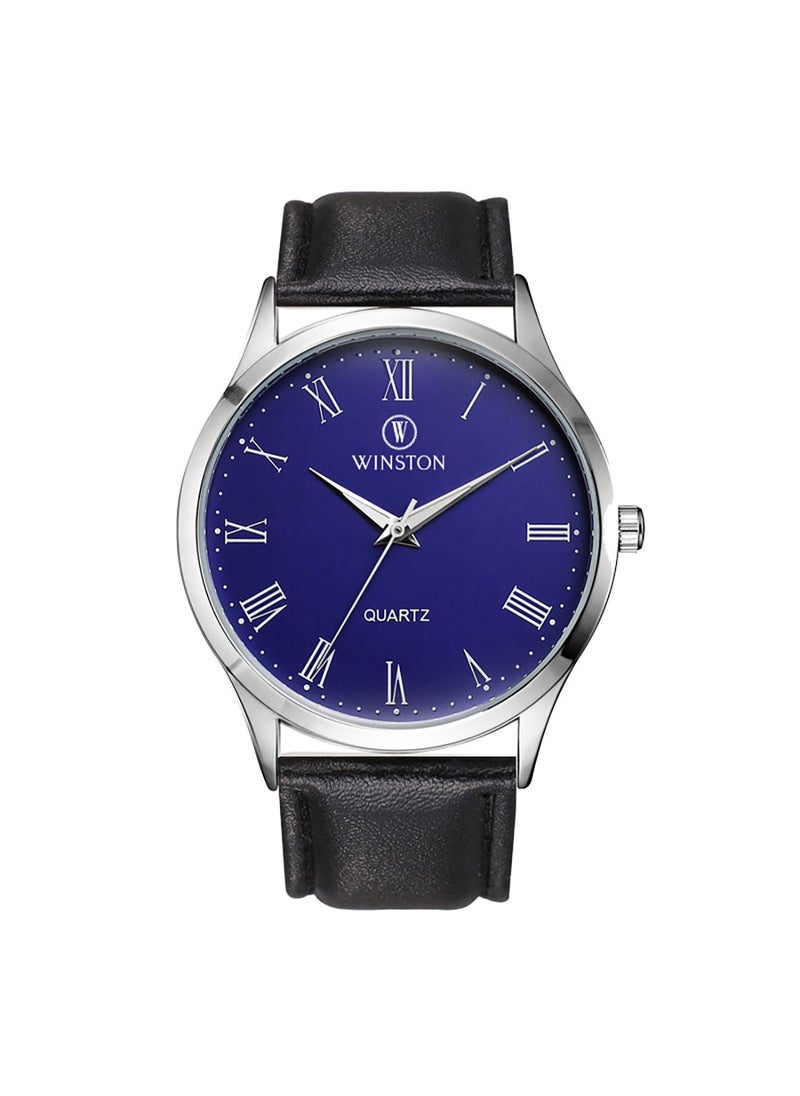 WINSTON - Leather Analog Watch Set WWT6803 - Image 1