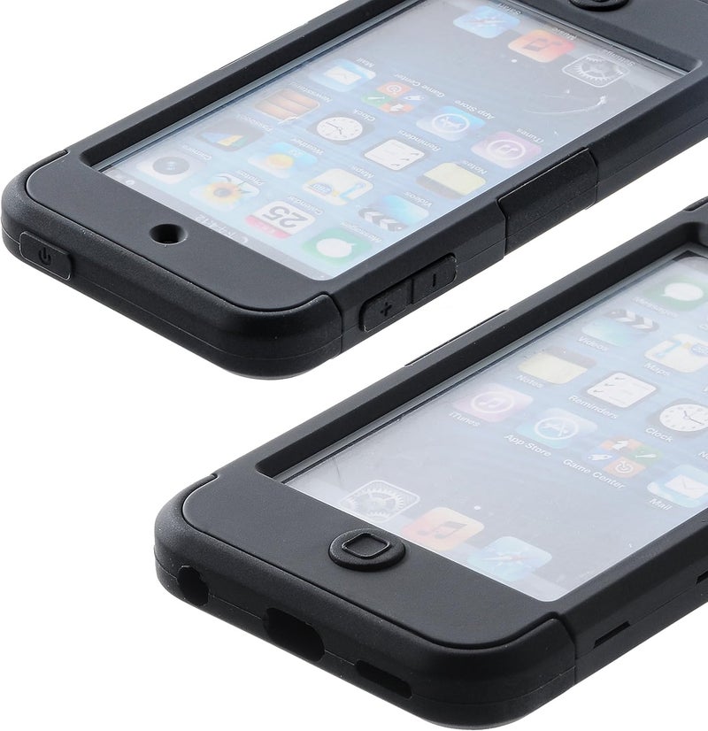 Wisdompro Case for iPod Touch 7, for iPod Touch 6, for iPod Touch 5, 3 in 1 Hybrid Soft Silicone and Hard PC Protective Case Cover for iPod Touch 5th 6th 7th Generation - Black/Black - Image 5
