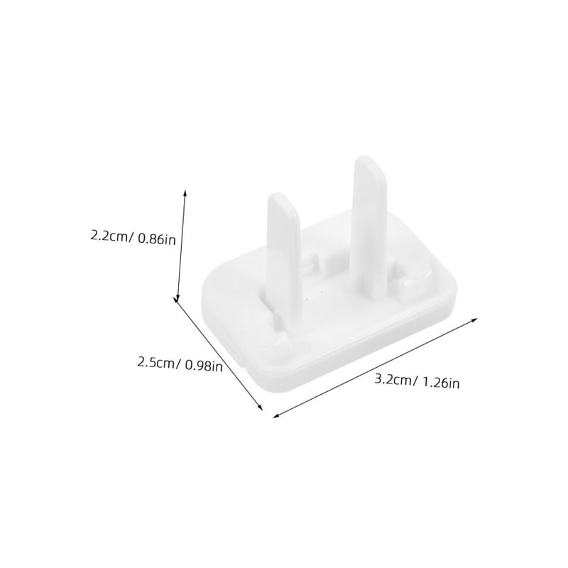 20 Pack White Baby Outlet Covers Easy Install Electrical Socket Protectors Shock Safety Caps - Image 3