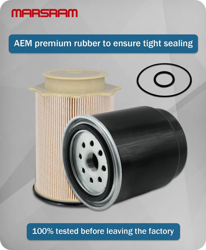 Marsram مجموعة فاصل مياه فلتر الوقود Marsram تناسب 2013 2014 2015 2016 2017 2018 دودج رام 2500 3500 4500 5500 6.7L كمنز ديزل توربو - Image 5