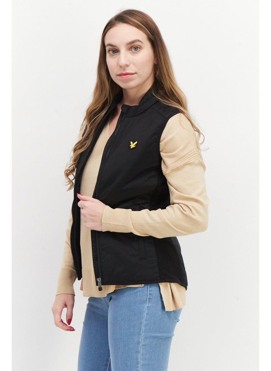 Women Brand Logo Vest Jacket, Black - pzsku/Z08A336ECAEF7CA08FD6EZ/45/_/1724351094/9b2a4018-5194-4be6-b8b5-fddc559e3347