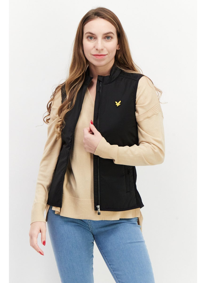 Women Brand Logo Vest Jacket, Black - pzsku/Z08A336ECAEF7CA08FD6EZ/45/_/1724351255/26b07566-9ad9-4568-9ad3-66dd7de79370