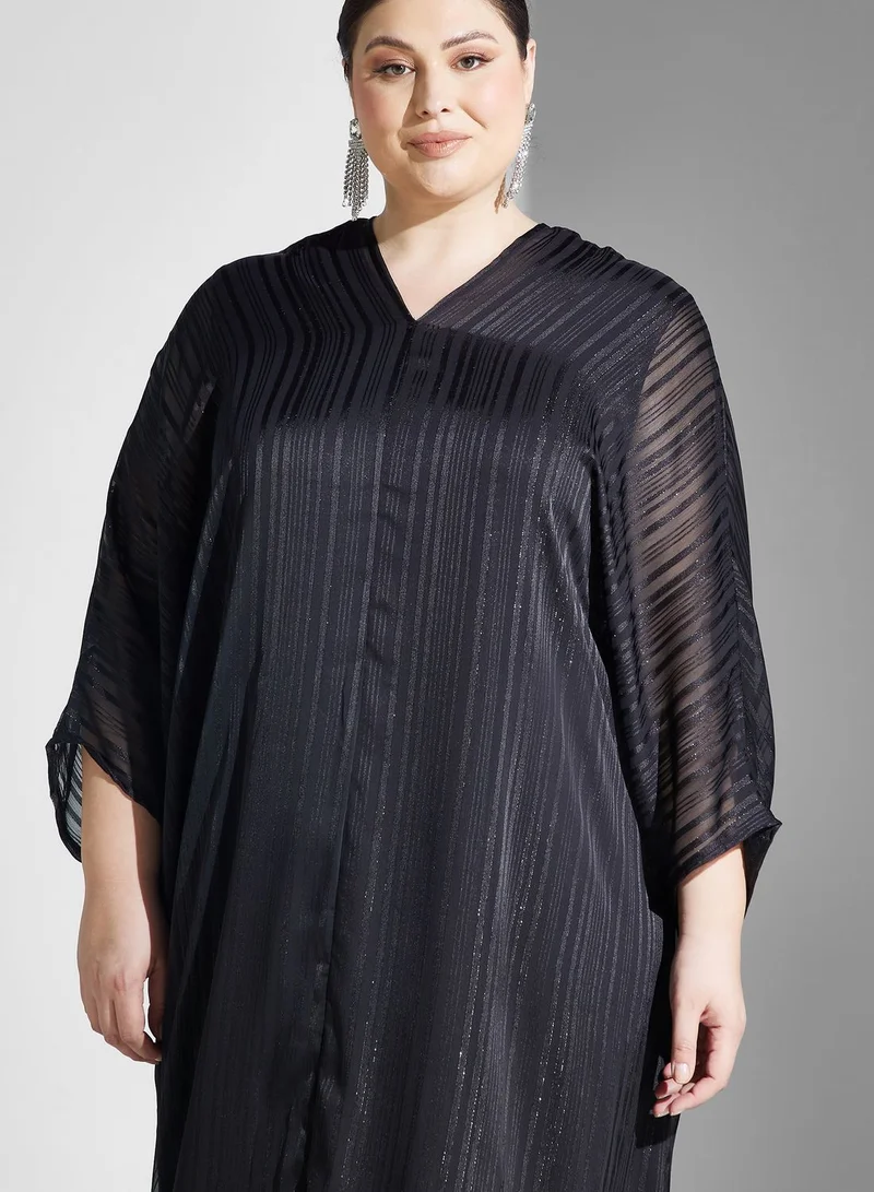 Khizana Sheer Overlay Dress