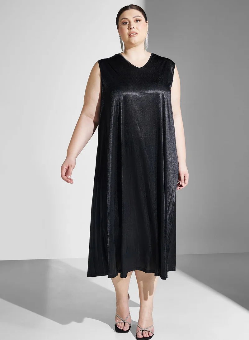 Khizana Sheer Overlay Dress