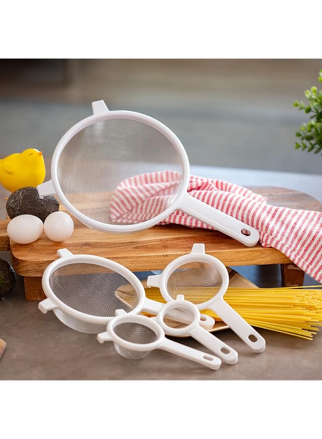 Chef Craft Classic Stainless Steel Mesh Strainer, 8 Inch, White - Image 4