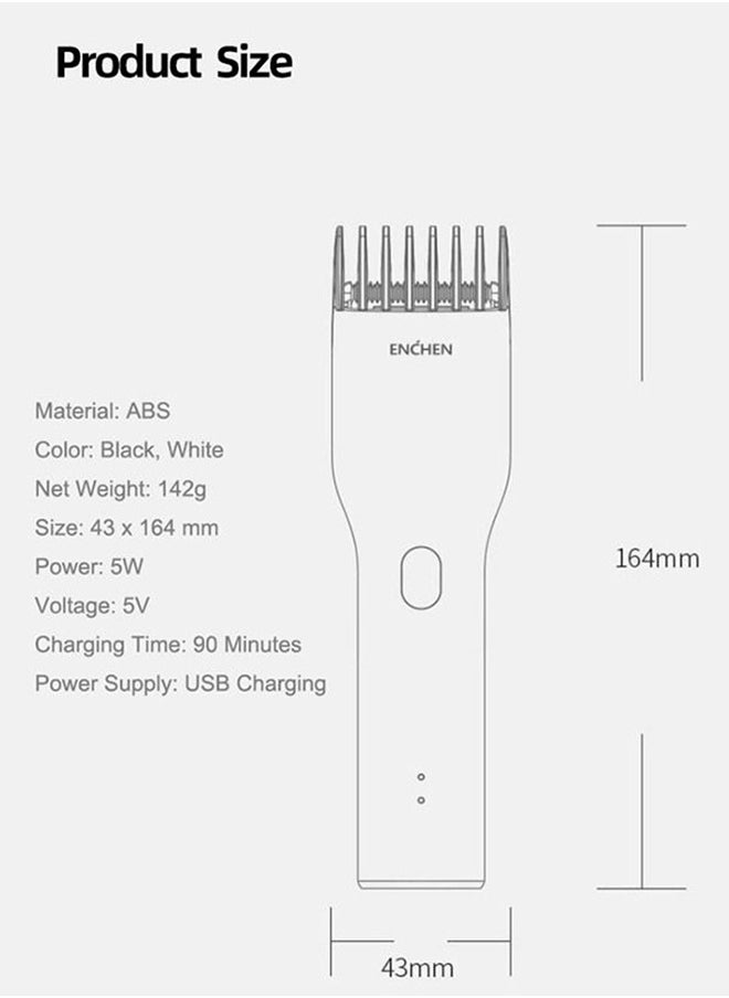 ENCHEN - Hair Clipper Cordless, All-in-One Hair Trimmer for Men, 0.7mm -21mm Haircut Length, 2 Gears Speed, USB Fast Charging, with Oil, Professional Electric Beard Trimmer Grooming Kit for Men Kids Barbers - Image 1