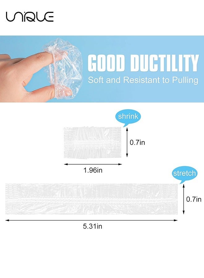 Unique 300 Pcs - Disposable Ear Covers for Shower - Clear Ear Protectors Waterproof Ear Covers for Hair Dye, Shower, Bathing - Image 2