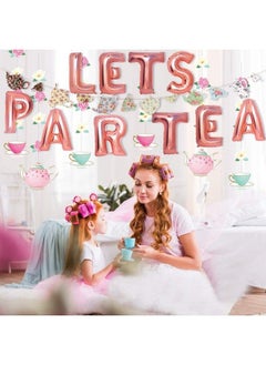 Tea Party Decorations Let'S Par Tea Aluminum Foil Balloons/Teapots Teacups Tea Party Banner/Floral Tea Party Hanging Decorations For Baby Shower Bridal Shower Girls Birthday Party Supplies - pzsku/Z08A393AC095E4D8FD952Z/45/_/1692166125/d06321b9-b5ef-4add-bd6a-18db7ba40e03