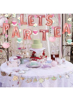 Tea Party Decorations Let'S Par Tea Aluminum Foil Balloons/Teapots Teacups Tea Party Banner/Floral Tea Party Hanging Decorations For Baby Shower Bridal Shower Girls Birthday Party Supplies - pzsku/Z08A393AC095E4D8FD952Z/45/_/1692166132/d200ca82-f65f-4fcd-919a-85a8f357715f