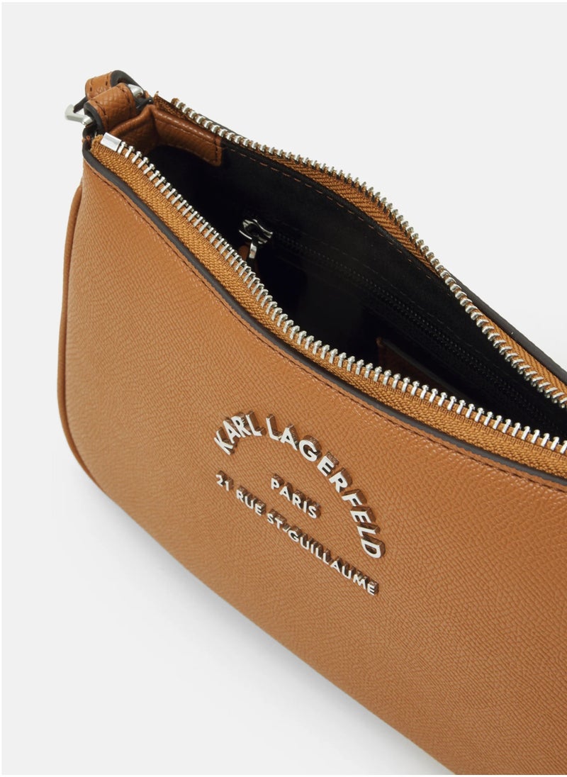 Karl Lagerfeld Paris - Karl Lagerfeld Rue St-Guillaume Crossbody Bag in Faux Leather - Image 1