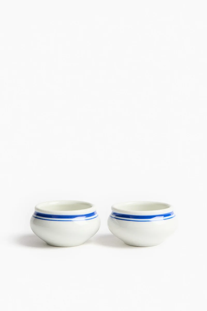 H&M 2-pack small porcelain bowls