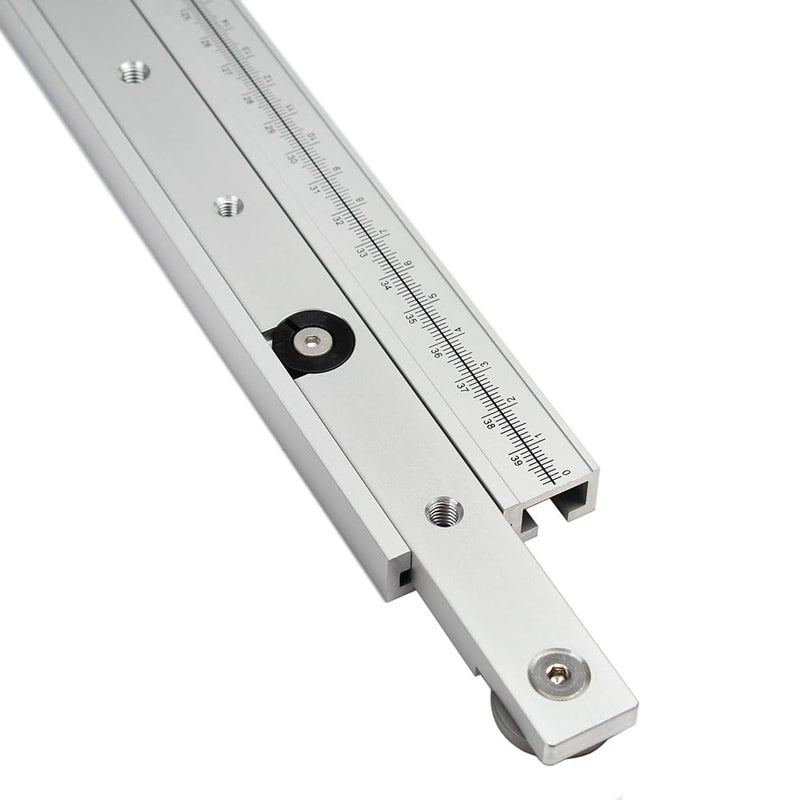 KETIPED Aluminium Alloy 3/4" Miter Bar Clamping Tool Slider Table Saw Gauge Rod T-Slot Track Bar Rail for Router Tables and Woodworking,300mm-Silver - Image 4