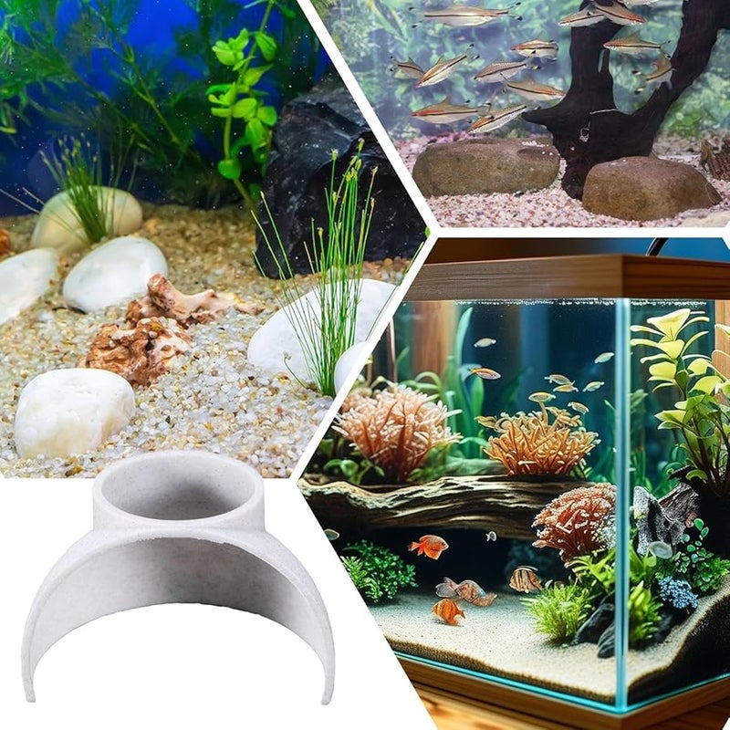 Aquarium Tunnel Style A Natural Breeding Shelter Corner Hideout For Shrimp Fish - Image 5