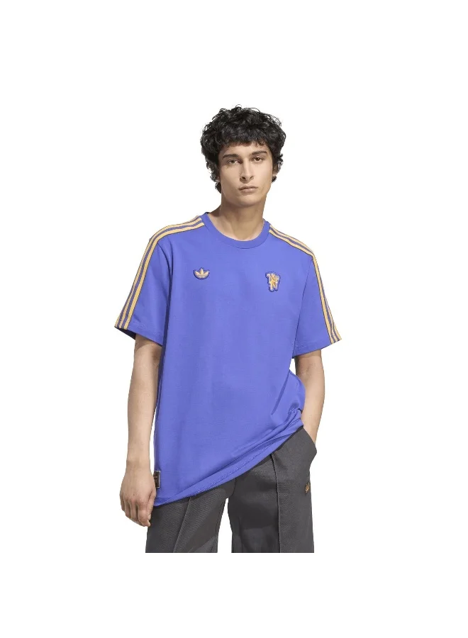 Adidas Adidas Mufc Icon Tee Purple T-Shirt (Short Sleeve) T-Shirts For Men