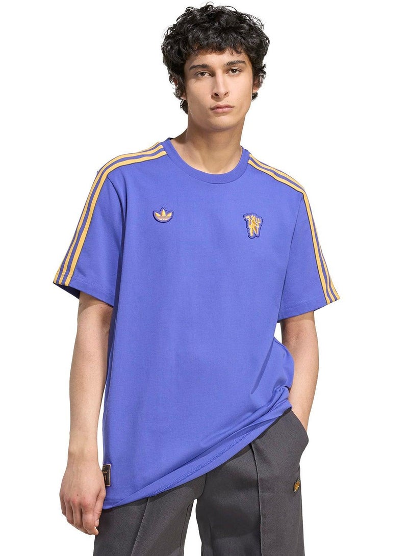 اديداس تي شيرت رجالي أرجواني أيقونة مانشستر يونايتد - Image 1