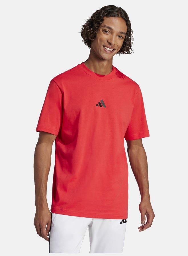 Adidas Essentials Small Logo Single Jersey T-Shirt  - Image 1