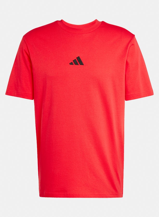 Adidas Essentials Small Logo Single Jersey T-Shirt  - Image 2