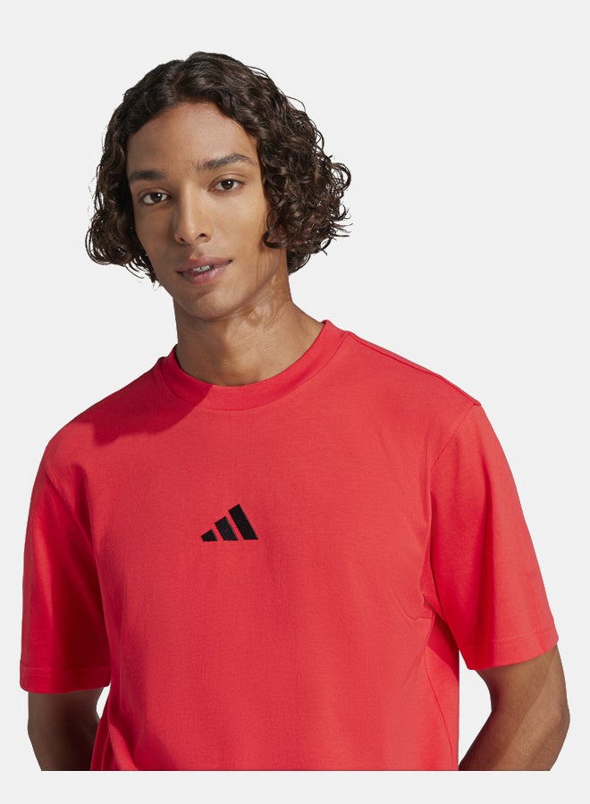 Adidas Essentials Small Logo Single Jersey T-Shirt  - Image 3