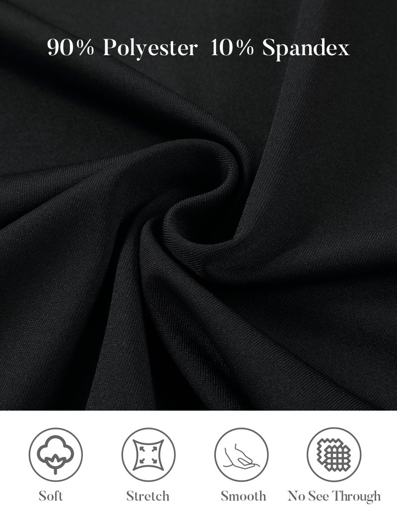 EXARUS Girls Bodycon Dress Maxi Black Tween Long Semi Formal Party Prom Wedding Graduation Dresses Casual Teen Junior Fitted Tight Cami Crew Neck Spaghetti Strap for Kids Girl 10Y - Image 4