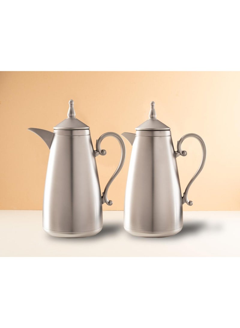 اطقم ترامس ليان بتصميم جديد وعصري لون فضي مطفي