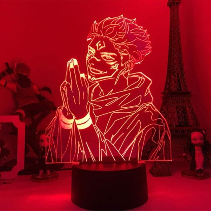 Al Raied ARS® Anime-Style 3D Illusion LED Night Light, Clear Acrylic - Image 4