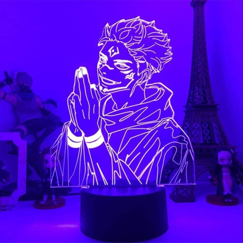 Al Raied ARS® Anime-Style 3D Illusion LED Night Light, Clear Acrylic - Image 3