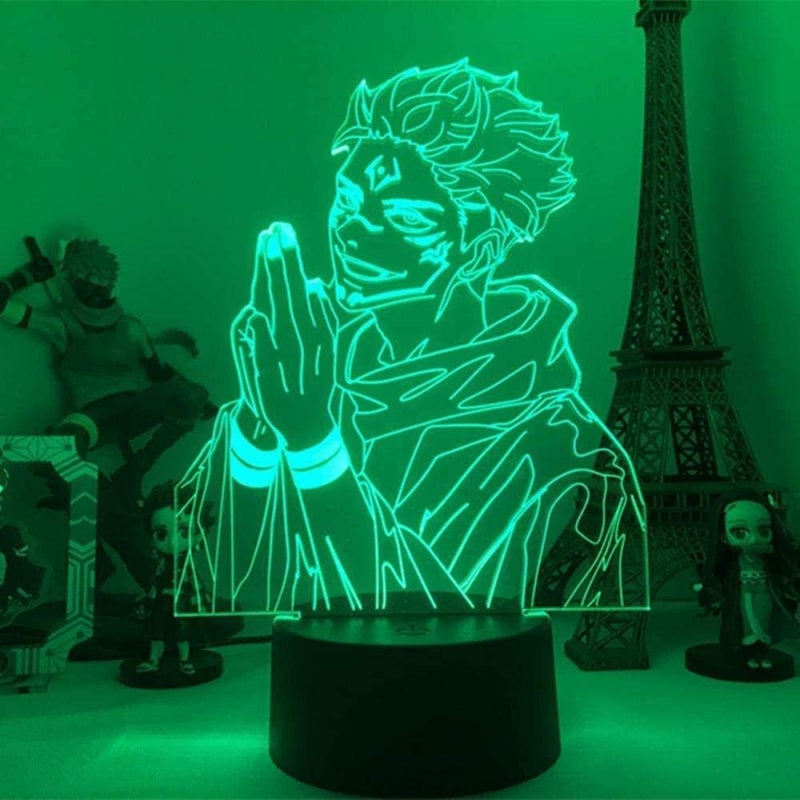 Al Raied ARS® Anime-Style 3D Illusion LED Night Light, Clear Acrylic - Image 2