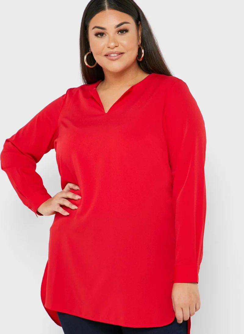 Junarose High Low Tunic Top