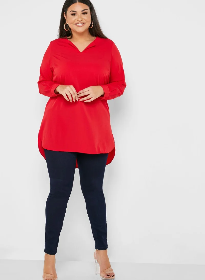 Junarose High Low Tunic Top