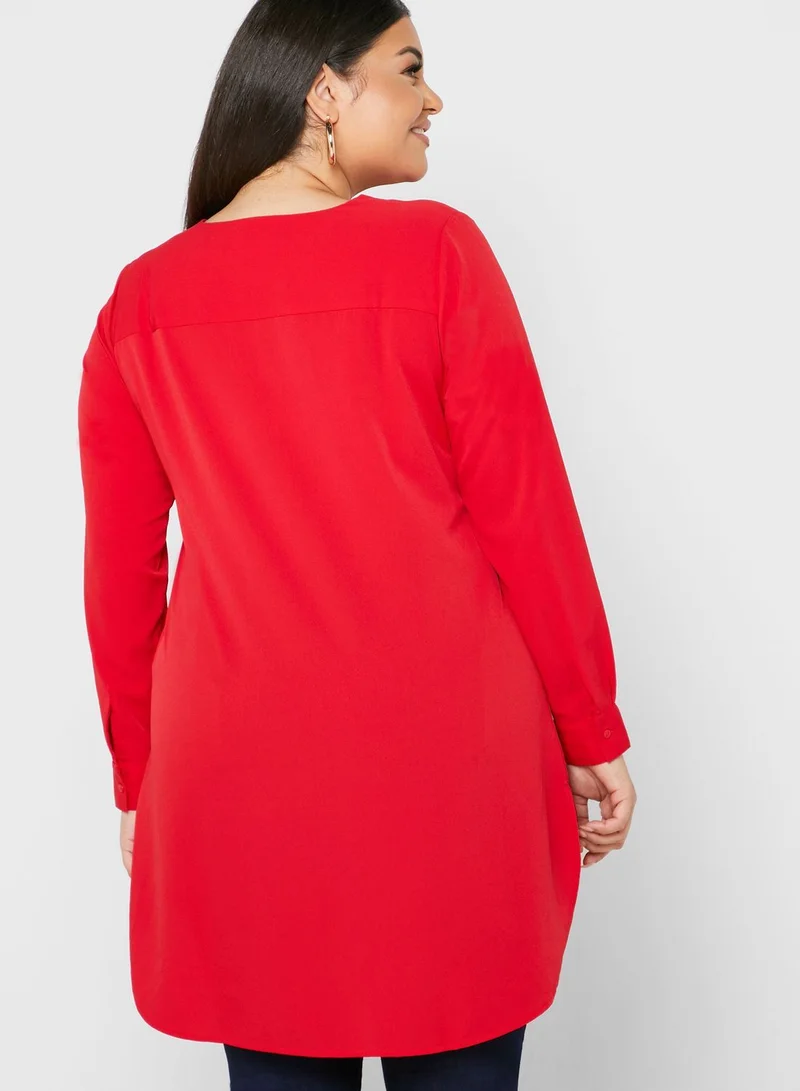 Junarose High Low Tunic Top
