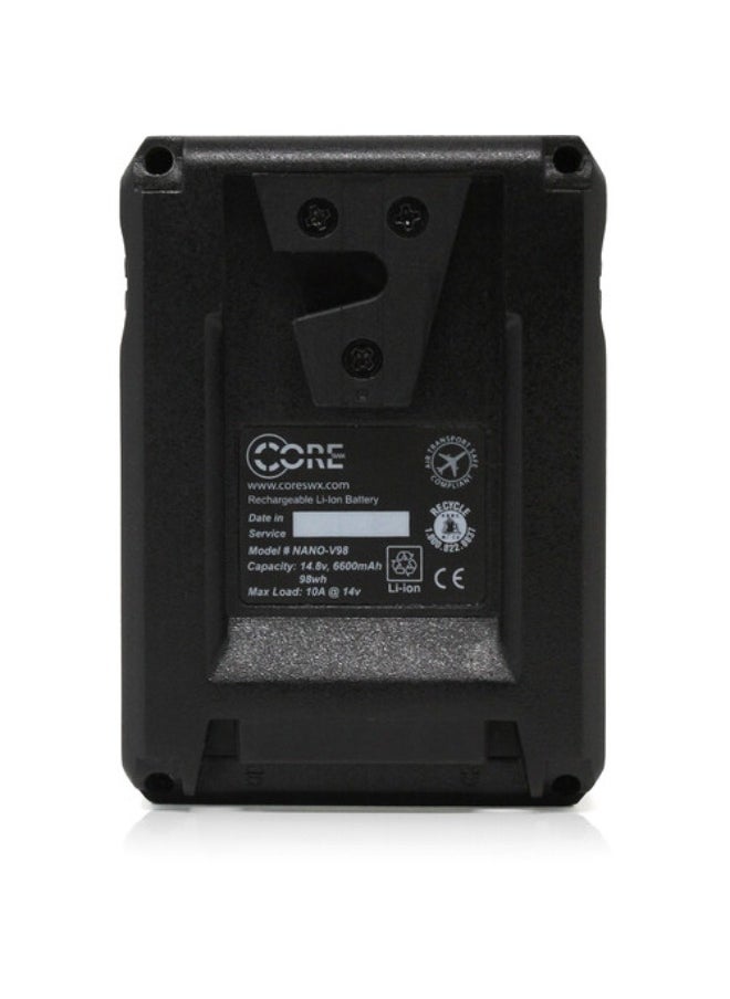 Core Core SWX NANO Micro 98Wh Li-Ion 2-Battery Kit With Dual Travel Charger For RED KOMODO (V-Mount)  - Image 4