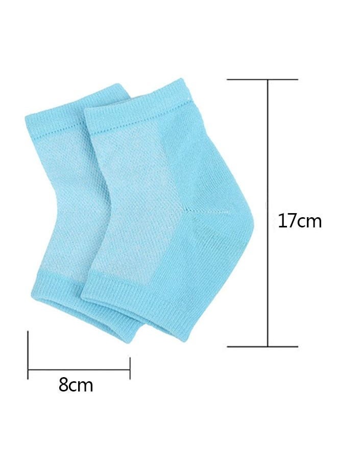 Ant - 2 Pairs Moisturizing Gel Heel Socks, Toeless Spa Sock for Foot Care Treatment, Repair Cracked Heels Dry Feet Foot Calluses - Image 1