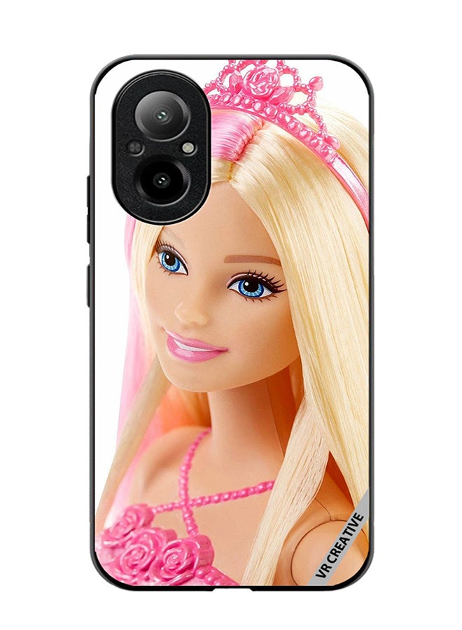 VR CREATIVE Protective Case Cover For Realme C67 4G Barbie With Hair Design Multicolour - Image 1