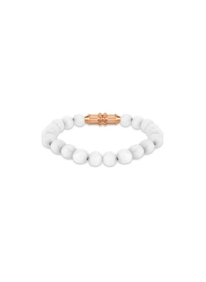 POLICE Mix And Match White Beaded Bracelet for Women