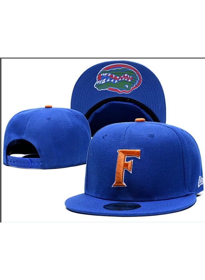 NEW ERA Florida Gators Blue Snapback Hat with Orange "F" Logo