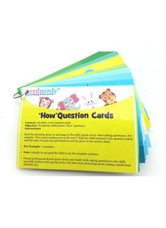 nerdnerdy NerdNerdy How Questions/Reserach Backed/Speech Therapy Material/Autism Toy for Speech Development/Helps in receptive Language/Language & Communication/Sensory Integration.  - Image 1