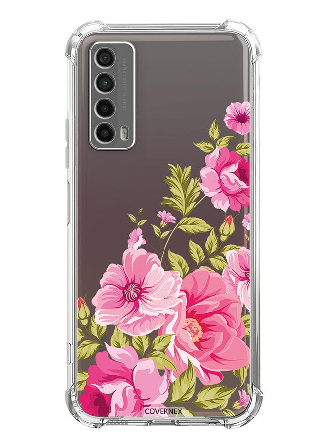 Covernex Shockproof Protective Case Cover For Huawei Y7a Floral Peace - Image 1