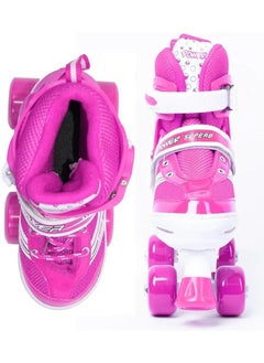 POWER Roller Skates For Beginners Adjustable Four-Wheel With Adjustment Tools Size Small  - Image 2