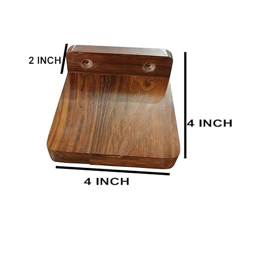 Onlinecraft Wooden Wall Mounted Floating Minimalist All Shelves for Living Room Bed Room Office Room Wall Hanging Wall Shelf for Industrial & Contamprorey Home Utitly Wall Shelf. Pack of 2 (Brown) - Image 5