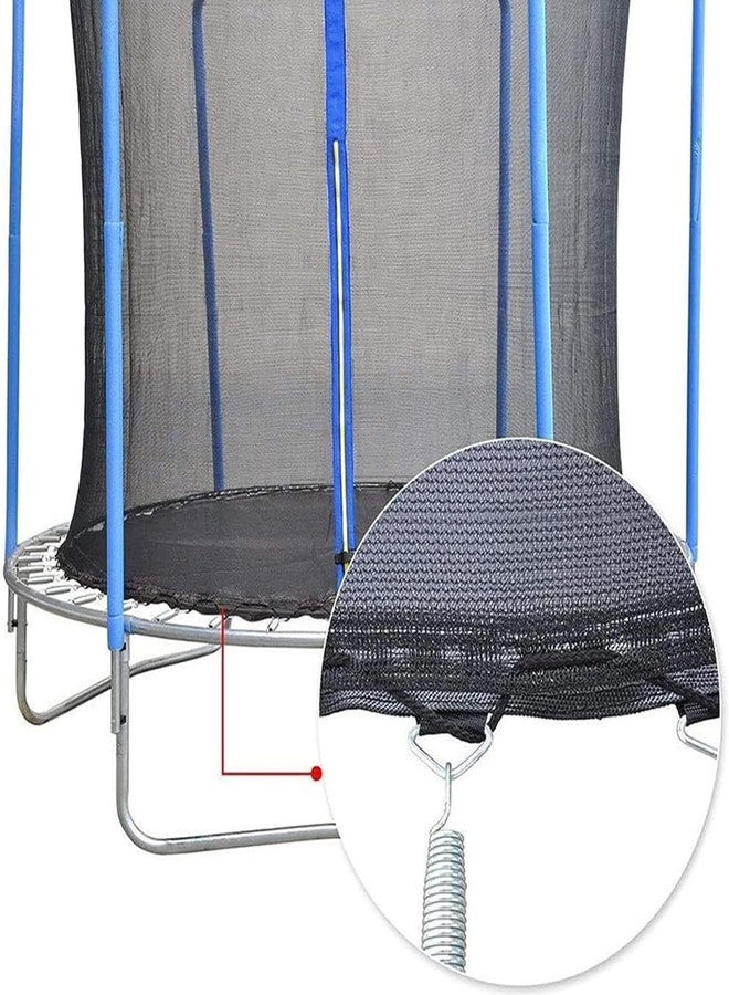 FSDIYU Trampoline Safety Net Replacement, with Zippers and Buckles, 10/12/14 FT UV Resistant Trampoline Enclosure Surround Netting, Round Frames Trampolines Accessories, 12 FT - 8 Poles,Black - Image 5